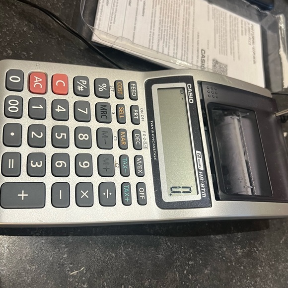 Casio adding machine and new solar powered scientific calculator with cover - Picture 9 of 9